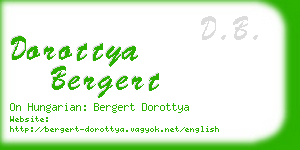 dorottya bergert business card
